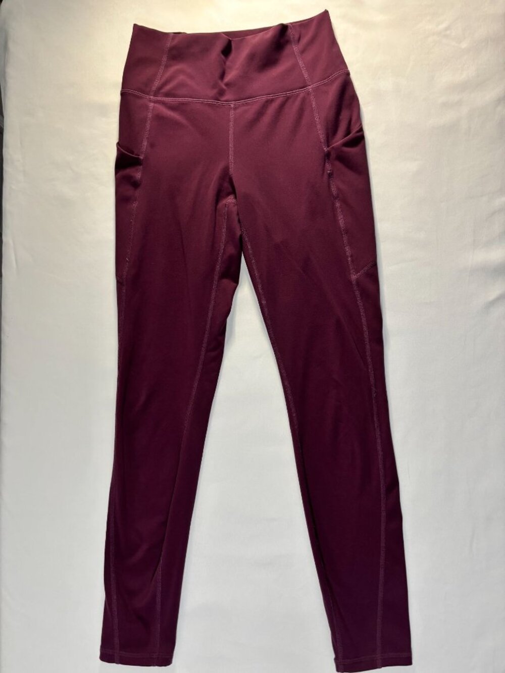 Fabletics Burgundy High-Rise Leggings (Size S)